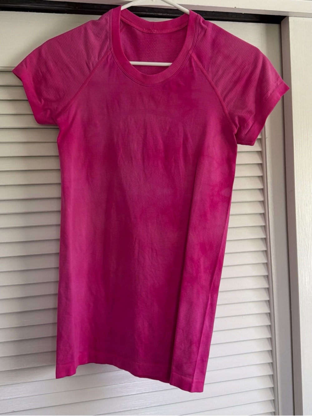 lululemon athletica Short Sleeve Top in Bright Pink